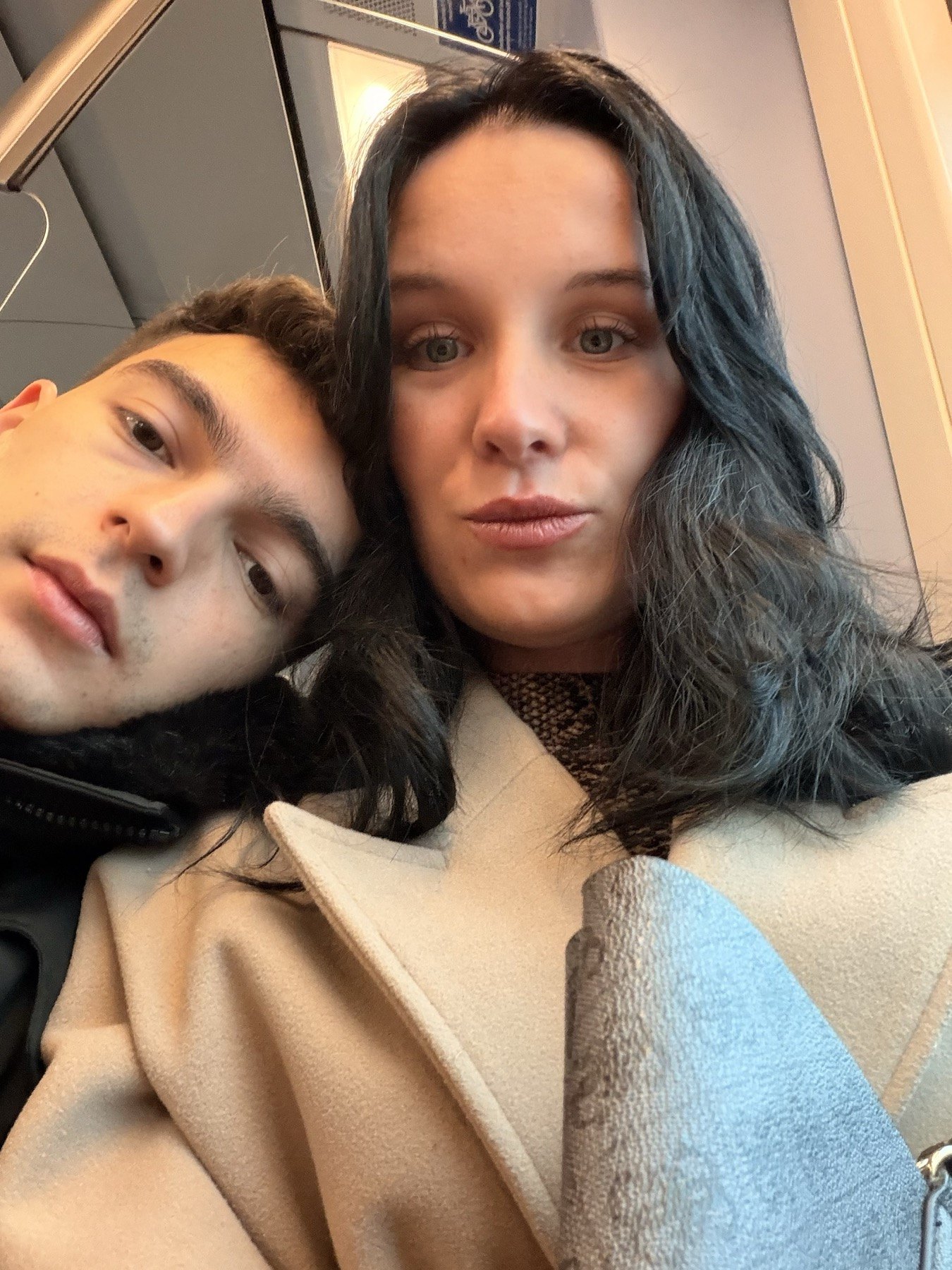 Una foto juntos en el tren