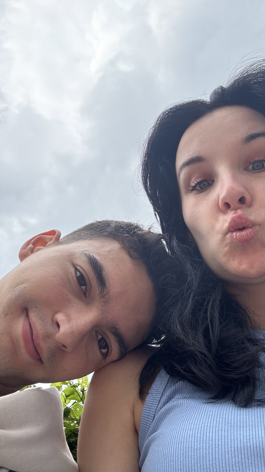 Un momento juntos al aire libre