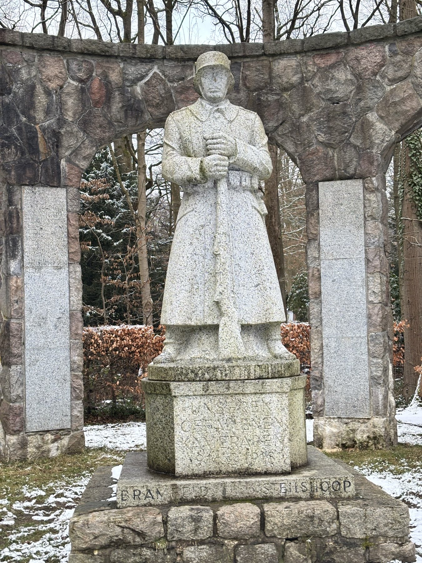 Una estatua durante el paseo
